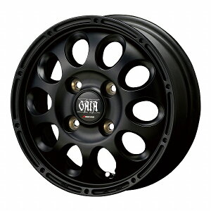 MID GAIA X ホイール マットブラック 12インチ×4.00B+42 4H100 国産車 入数:1台分(4本) wheel