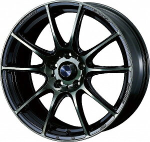 WedsSport SA25R ホイール ウォースブラッククリアー 18インチ×7.0J +47 5H114.3 0073724 wheel