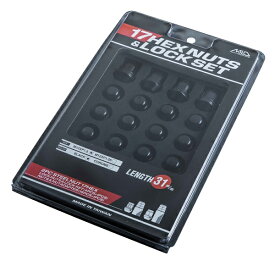 MID 17HEX ロックナットセット ブラック M12×P1.25 L31 5H用 Rock nut set