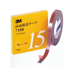 スリーエム/3M 両面粘着テープ7108 グレー 厚み0.8mm×巾25mm×長さ10m 入数：1箱(1巻入) 710825AAD Double sided adhesive tape