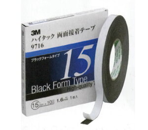 X[G/3M nC^bN ʐڒe[v9716 ubN 1.6mm×30mm×10m F1(1) 971630AAD Hightack double sided adhesive tape