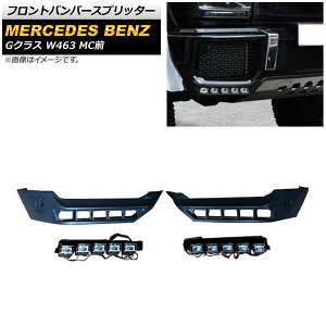 tgop[Xvb^[ ZfXExc GNX W463 2016N`2019N ubN PPf LEDfCCgt AP-XT1408 Front bumper splitter