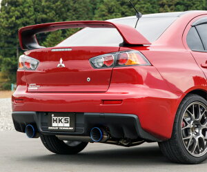 HKS Super Turbo Muffler �}�t���[ �~�c�r�V �����T�[�G�{�����[�V����X CZ4A 4B11(�^�[�{) 2007�N10���`2015�N09�� �Z���^�[�p�C�v�Z�b�g 31029-AM004 Scarf