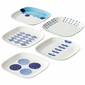 波佐見焼 絵変り トレー皿セット 小皿 604817(2115-055) Picture transformed tray dish set