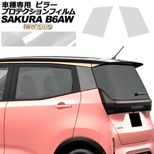 �v���e�N�V�����t�B���� �s���[ ���Y �T�N�� B6AW 2022�N05���` �����N���A �����F1�Z�b�g(2��) AP-PF0018-CL02 protection film pillar