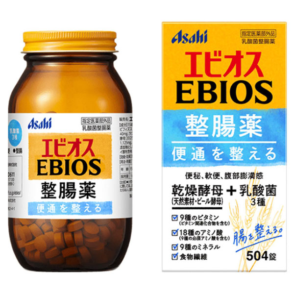 アサヒグループ食品 エビオス整腸薬 504錠  Ebios intestinal medicine