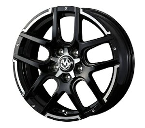 WEDS ADVENTURE MUD VANCE 04 zC[ BLACK POLISH 16C`×7.0J {40 5H114.3 F1䕪(4{) 38927 wheel