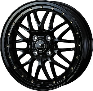 NOVARIS ASSET M1 zC[ BLACK/GOLD PIERCE 15C`×4.5J {45 4H100 F1䕪(4{) 41060 wheel