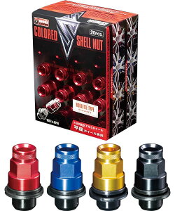 WEDS GEAR �J���[�h�V�F���i�b�g M12×P1.5 �����O(���[���b�g�^�C�v) �I�ׂ�4�J���[ colored shell nut