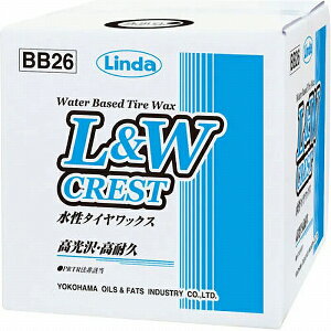 lH(Linda) ^CbNX LWNXg 9kg/BIB BB26(4648) Water based tire wax Crest