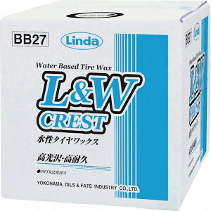 lH(Linda) ^CbNX LWNXg 18kg/BIB BB27(4649) Water based tire wax Crest