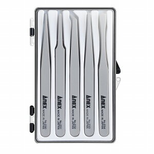 �A�l�b�N�X/ANEX �v���X�`�b�N�s���Z�b�g �����F1�Z�b�g(5�{) 230-5S Plastic tweezers