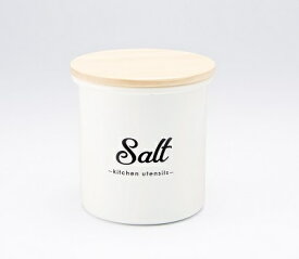 Lilly White ホーローキャ二スター「Salt」 LW-216(0773216) Enamel canister