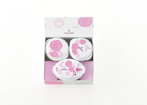 �}���E�N���[�� ���[�Y�u���[�~���O �d�q�����W�e�� 3pcs MC-667(0002590) rose blooming microwave container