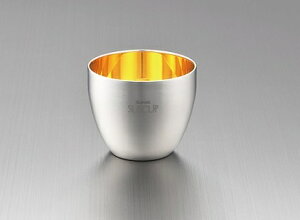 18-8XeXd\炮ۂ 24bL SKR-004(0140030) Stainless steel double structure Sakura sake cup