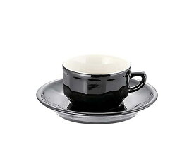 APILCO(アピルコ) フローラ モカカップ＆ソーサー ブラック 入数：6客入 RAP3602 Flora mocha cup and saucer