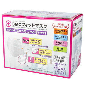 BMC(�r�[�E�G���E�V�[) �t�B�b�g�}�X�N ���f�B�[�X���W���j�A�T�C�Y �K�[�h�X�e�b�`�ŁA��̃��C���ɂ҂�����t�B�b�g�I �����F1��(60����)