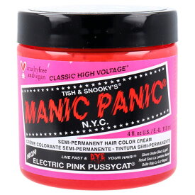 MANIC PANIC ヘアカラークリーム エレクトリックピンクプッシーキャット 118mL 「マニパニ」の愛称で知られる定番アイテム MC11064 hair color cream