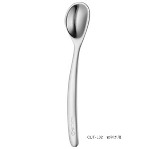 ̂̂ \tgXv[Ecp Ep 18-8XeX ~[dグ HׂڂȂɐHׂ CUT-L02(00224639) Soft spoon for infants right handed