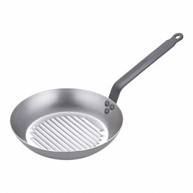 deBUYER(デバイヤー) ラウンドグリルパン 26cm 鉄 5530.26(AGL9401) round grill pan