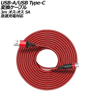 USB-A/USB Type-C ϊP[u bh 3m iC҂݃^Cv IX-IX 5A }[dΉ AP-UJ1016-RD-3M conversion cable