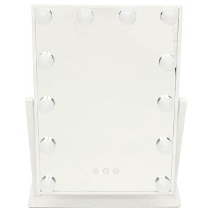 HIRO ���C�N�A�b�vLED�~���[ LED12���� 3�F���� 12�̃��C�g���t�����~���[ JM-D475M makeup mirror