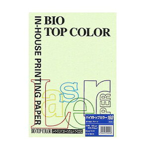 �ɓ��� �o�C�I�g�b�v�J���[ �O���[�� A4 160g �����F1�p�b�N(50��) BT405(32298) bio top color