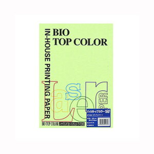 �ɓ��� �o�C�I�g�b�v�J���[ �~�f�B�A���O���[�� A4 160g �����F1�p�b�N(50��) BT406(32300) bio top color