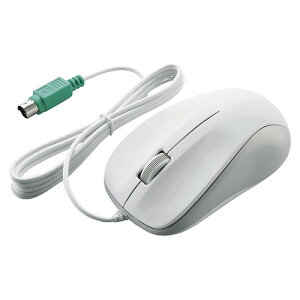 エレコム(ELECOM) 光学式マウス PS2 ホワイト 3ボタン M-K6P2RWH/RS(28925) optical mouse