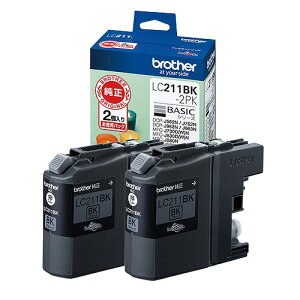 �u���U�[�H�� �C���N�J�[�g���b�W �� �����F1��(2��) LC211BK-2PK(29426) ink cartridge