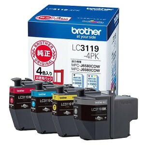 �u���U�[�H�� �C���N�J�[�g���b�W 4�F�p�b�N LC3119-4PK(36943) ink cartridge