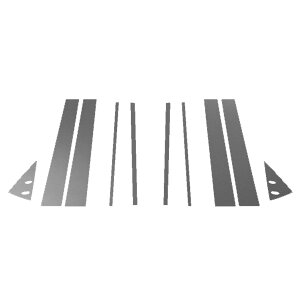 �s���[�X�e�b�J�[ ���N�T�X LX600/LX600 EXECUTIVE/LX600 OFFROAD 310W 2022�N01���` �}�b�g�� �F�O���[�v1 �����F1�Z�b�g(10��) AP-PF2CFMT0014 Pillar sticker