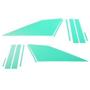 ピラーステッカー レクサス RZ450e バージョンL XEBM15 2023年03月〜 マット調 色グループ2 入数:1セット(12枚) AP-PF2CFMT0155 Pillar sticker