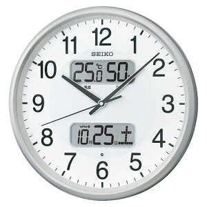 ZCR[NbN(Seiko Clock) xvJ_[tdgAiO|v KX383S(23216) Radio analog wall with thermohygrometer calendar
