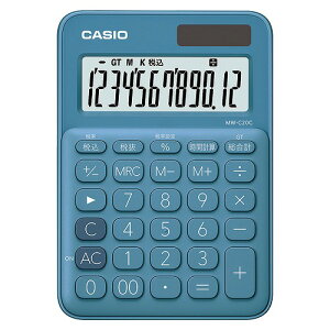 CASIO(JVI) Jt~jWXgd CNu[ MW-C20C-BU-N(35923) colorful mini calculator