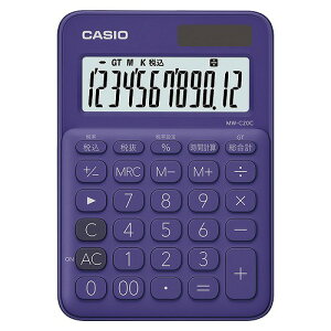 CASIO(JVI) Jt~jWXgd p[v MW-C20C-PL-N(35933) colorful mini calculator