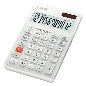 CASIO(JVI) lԍHwdWXg^Cv  JE-12D-WE-N(48882) Ergonomic calculator type