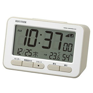 Y(RHYTHM) uv tBbgEF[uD234 8RZ234SR38(49488) Table clock Fit Wave