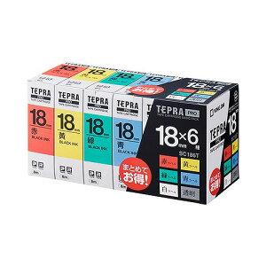 LOW(Kingjim) evPRO e[vJ[gbW x[VbNpbN 18~ SC186T(49458) Tepra Tape Cartridge Basic Pack