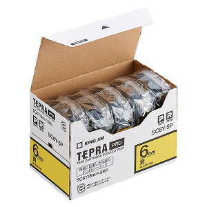 LOW(Kingjim) evPRO e[vJ[gbW  F1(5) SC6Y-5P(60240) Tepra Tape Cartridge