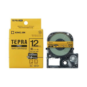 LOW(Kingjim) evPRO e[vJ[gbW / }bgx SB12Y(73245) Tepra Tape Cartridge