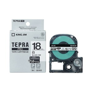 LOW(Kingjim) evPRO e[vJ[gbW / }bgx SB18S(73253) Tepra Tape Cartridge