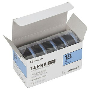 LOW(Kingjim) evPRO e[vJ[gbW  F1(5) SC18B-5P(06578) Tepra Tape Cartridge