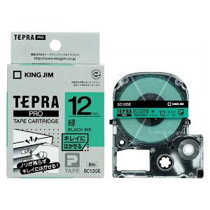 LOW(Kingjim) evPRO e[vJ[gbW / LCɂ͂郉x SC12GE(28561) Tepra Tape Cartridge