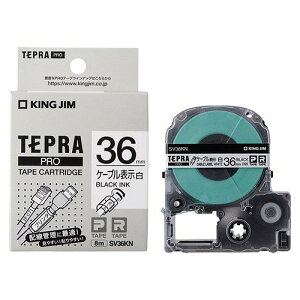 �L���O�W��(Kingjim) �e�v��PRO �e�[�v�J�[�g���b�W �P�[�u���\�����x�� SV36KN(42413) Tepra Tape Cartridge