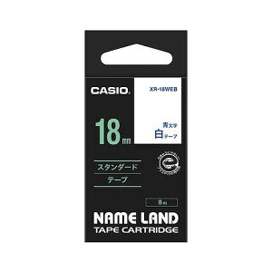 CASIO(JVI) l[he[v / 18mm XR-18WEB(12822) nameland tape