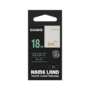 CASIO(JVI) l[he[v / 18mm XR-18XG(12828) nameland tape