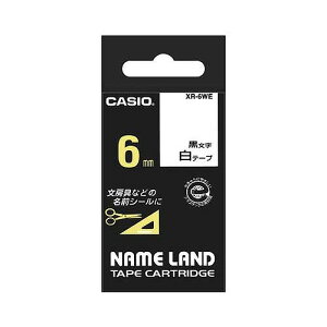 CASIO(�J�V�I) �l�[�������h�e�[�v ��/������ 6mm XR-6WE(12854) nameland tape
