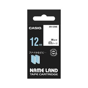 CASIO(JVI) l[he[v / 12mm XR-12WE(12830) nameland tape