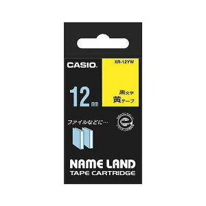 CASIO(JVI) l[he[v / 12mm XR-12YW(12831) nameland tape